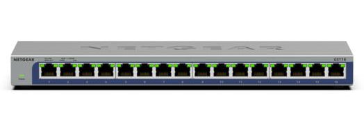 NETGEAR GS116-300NAS network switch Unmanaged L2 Gigabit Ethernet (10/100/1000) Black