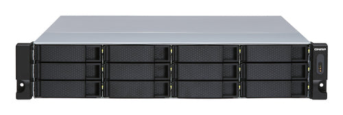 QNAP TL-R1200S-RP storage drive enclosure HDD/SSD enclosure Black, Grey 2.5/3.5"