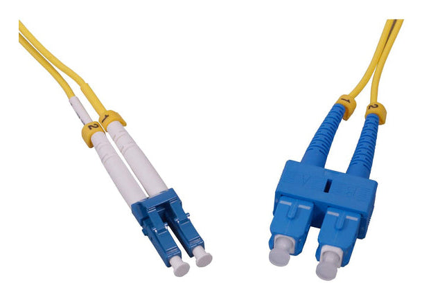 Intellinet 760812 InfiniBand/fibre optic cable 20 m LC SC SMF Yellow