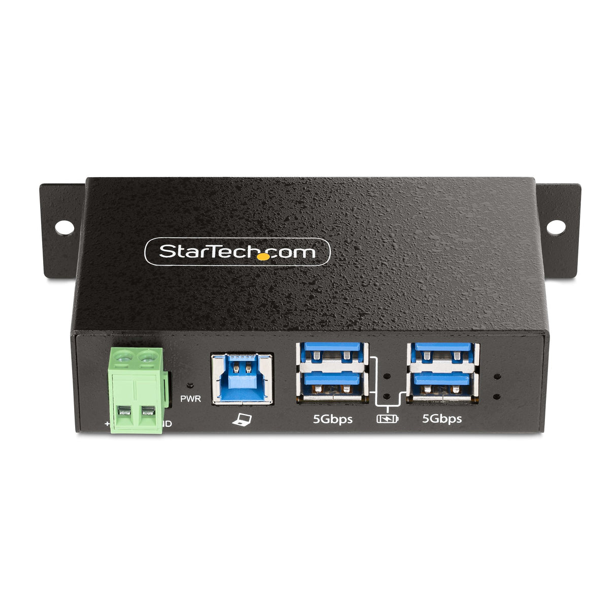 StarTech.com 4-Port Managed USB Hub with 4x USB-A, Heavy Duty with Metal Industrial Housing, ESD & Surge Protection, Wall/Desk/Din-Rail Mountable, USB 3.0/3.1/3.2 Gen 1 5Gbps - TAA