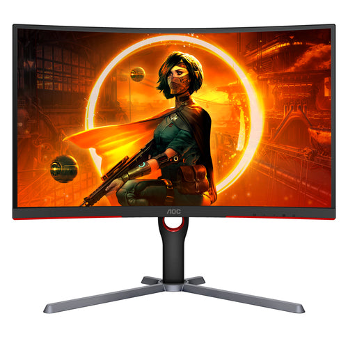 AOC G3 CQ27G3S computer monitor 68.6 cm (27") 2560 x 1440 pixels Quad HD LED Black, Red