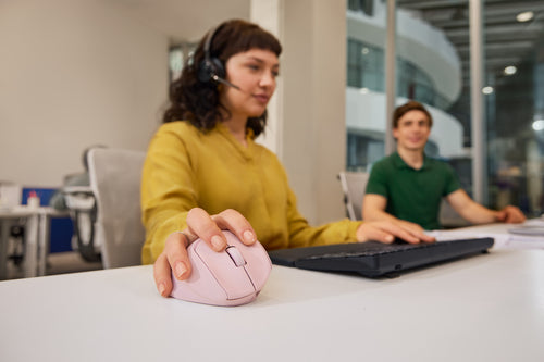 HP Tilt Ergonomic Pink Mouse 720M