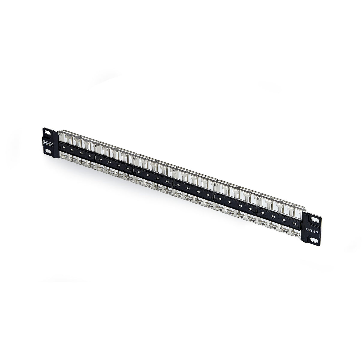 StarTech.com 48 Port 1U Blank Keystone Patch Panel, Rackmount Cat6 Patch Panel for RJ45 STP Ethernet Network Jacks