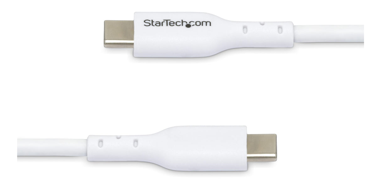 StarTech.com 3ft (1m) USB-C Charging Cable, Charge & Sync, 60W (3A) PD, USB 2.0 Laptop Charger Cable - White USB C Charging Cord