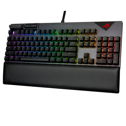 ASUS XA08 STRIX FLARE II/NXBN/US/PBT keyboard Gaming USB Black, Metallic