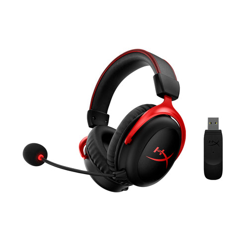 HyperX Cloud II Wireless - Gaming Headset (Black-Red)