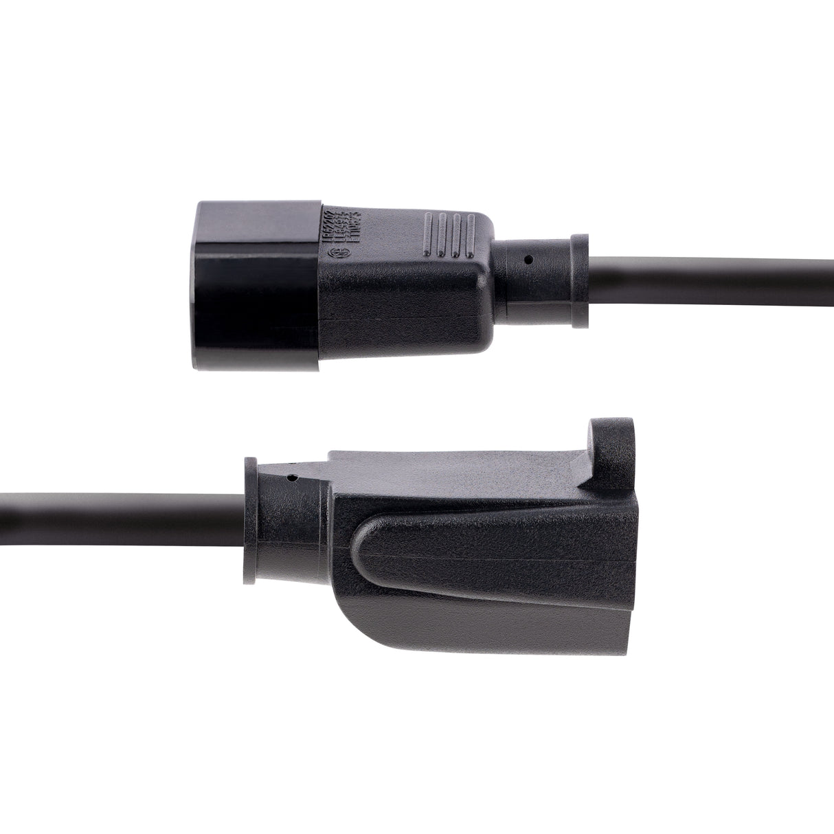 StarTech.com 1ft (30cm) Power Extension Cord, IEC 60320 C14 to NEMA 5-15R, 10A 125V, 18AWG, 10 Pack, Black Computer Power Extension Cord, AC Outlet Extension Cable for Power Supplies/ PDUs / Network Equipment, UL Listed