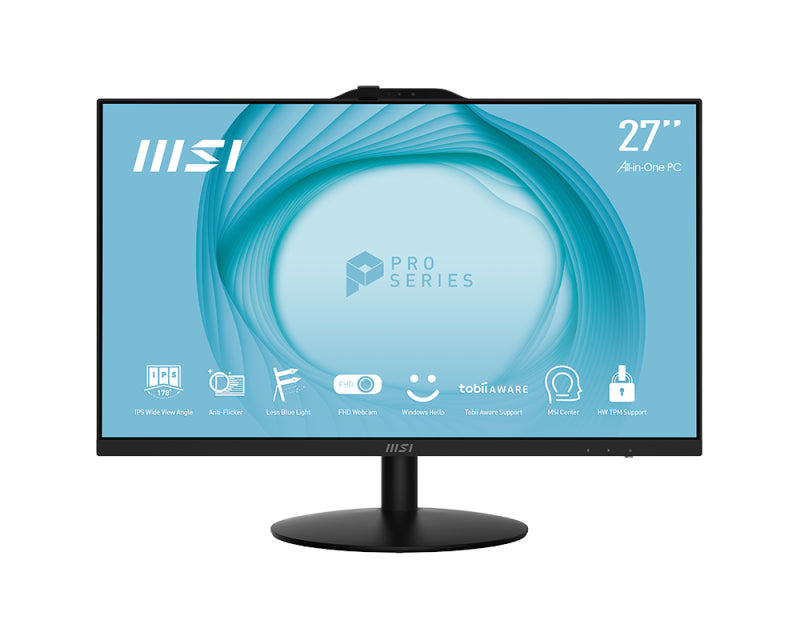 MSI Pro AP272 12M-068US Intel® Core™ i5 i5-12400 68.6 cm (27") 1920 x 1080 pixels All-in-One PC 8 GB DDR4-SDRAM 500 GB SSD Windows 11 Pro Wi-Fi 6 (802.11ax) Black