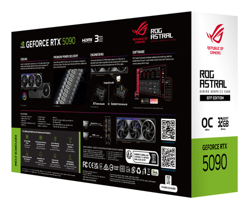 ASUS ROG Astral - -RTX5090-O32G-BTF-GAMING NVIDIA GeForce RTX 5090 32 GB GDDR7