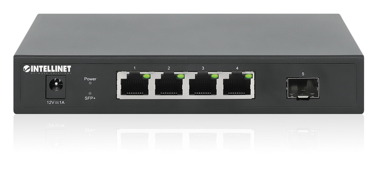 Intellinet 5 Port Switch 4 x 2.5G Ethernet-Ports and 1 SFP+ Uplink