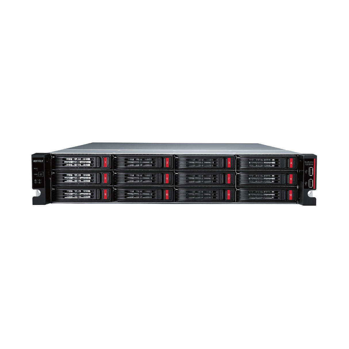 Buffalo TeraStation TS71210 NAS Rack (2U) Intel® Xeon® 16 GB DDR4 64 TB HDD Black, Grey