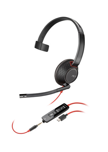 HP Poly Poly Blackwire C5210 USB-C Headset +Inline Cable (Bulk)