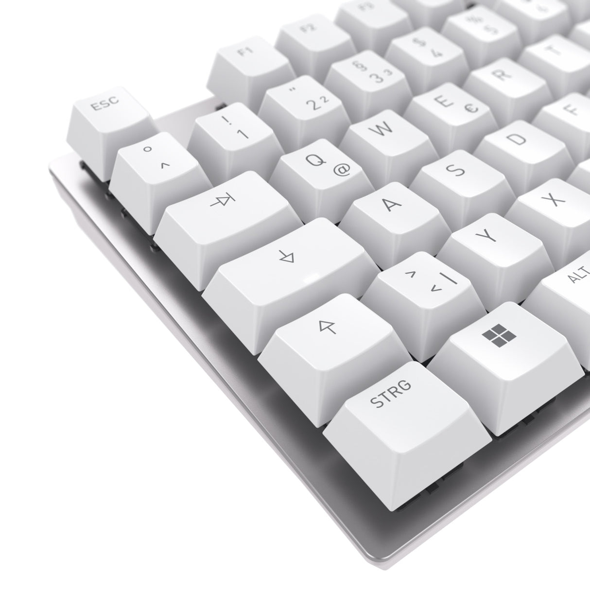 CHERRY KC 200 MX keyboard Universal USB QWERTY English Silver, White