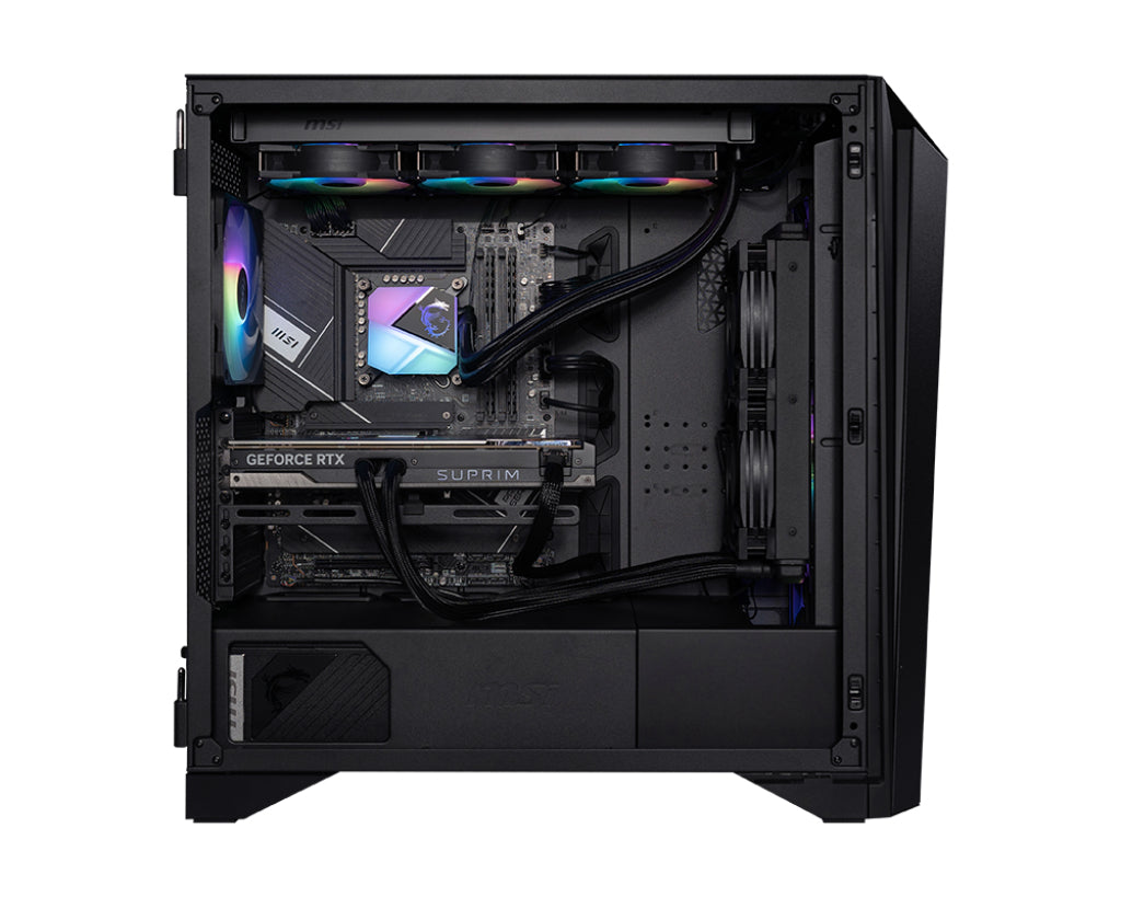 MSI Infinite RS 13NUI-421U Intel® Core™ i9 i9-13900KF 64 GB DDR5-SDRAM 2 TB SSD NVIDIA GeForce RTX 4090 Windows 11 Pro Desktop PC Black