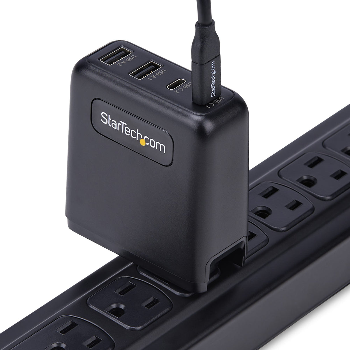 StarTech.com 100W USB-C Wall Charger, 2x USB-C/2x USB-A, Quick Charging Portable GaN Charger Power Adapter, USB Power Delivery 3.0