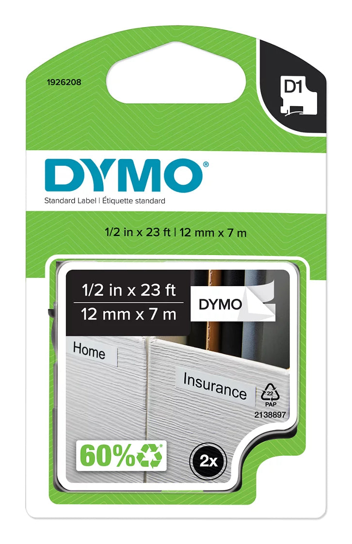 DYMO 1926208 printer label White Self-adhesive printer label