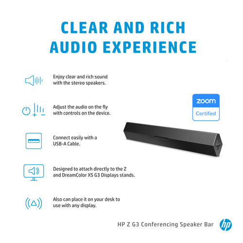 HP Z G3 Conferencing Speaker Bar
