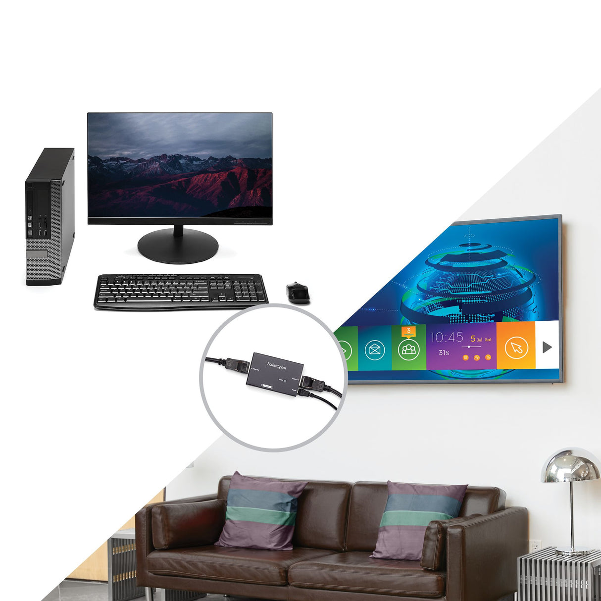 StarTech.com DisplayPort Signal Booster - DP Extender - 4K 60Hz - TAA