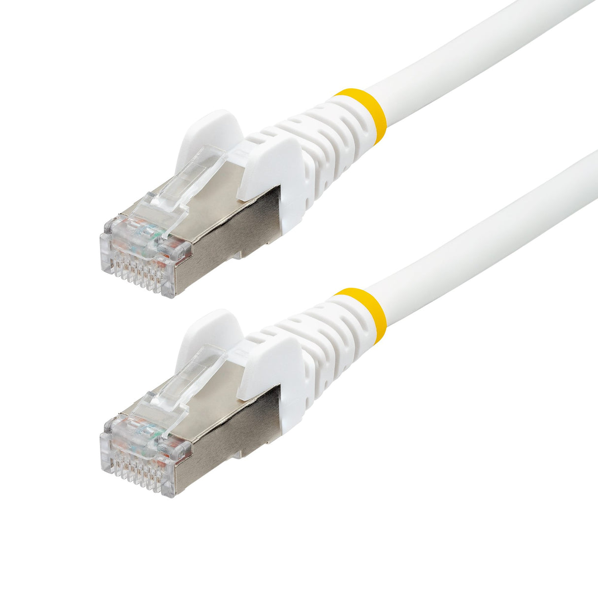 StarTech.com 75ft White CAT6a Ethernet Cable, Snagless RJ45, 10GbE, 100W PoE++, S/FTP, LSZH, 27AWG Pure Bare Copper Wire, 500MHz, Shielded Network Patch Cord w/Strain Reliefs, Individually Tested/ETL Verified
