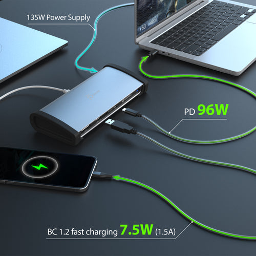 j5create JTD562 8K Thunderbolt 4 Docking Station - Thunderbolt certified, Single 8K/Dual 4K (USB-C to TB4 USB-C x 3, USB-C PD x1, USB-A x3, RJ-45, SD)