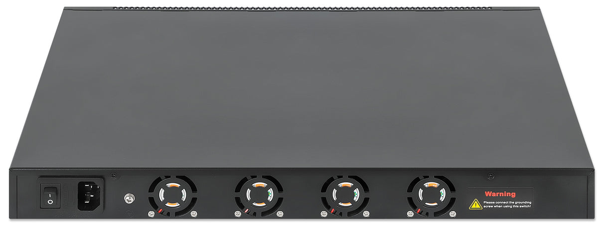 Intellinet 54-Port L3 Fully Managed PoE+ Switch with 48 Gigabit Ethernet Ports and 6 SFP+ Uplinks