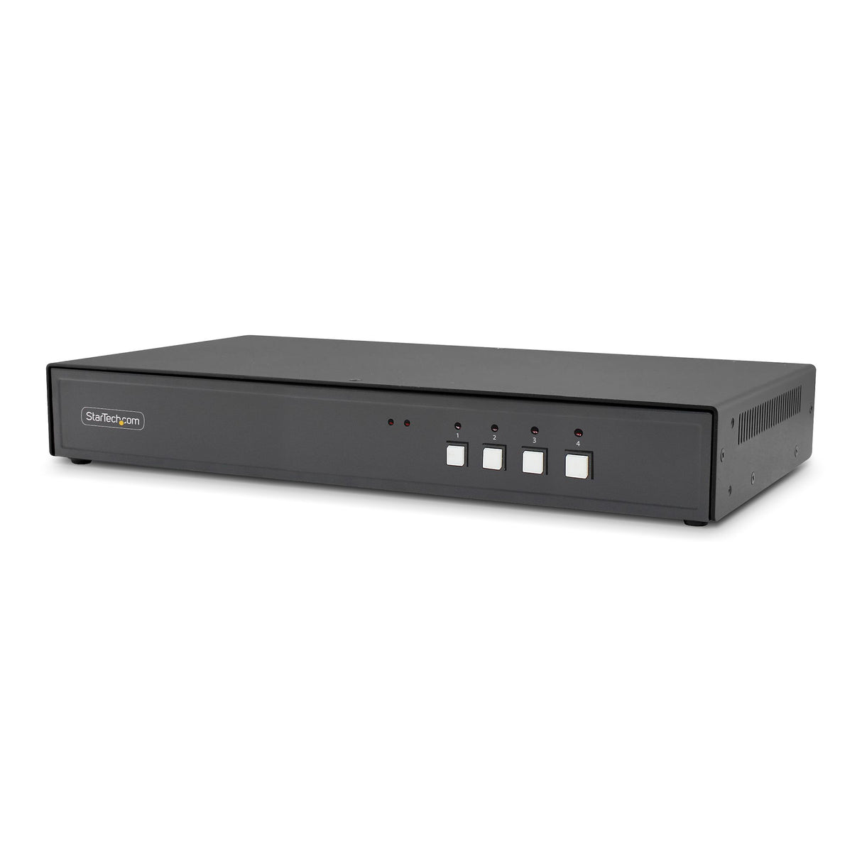 StarTech.com Secure 4-Port KVM Switch, DVI, NIAP 4.0 Desktop KVM for Keyboard / Mouse, Metal Housing, CAC Port, Made in the USA