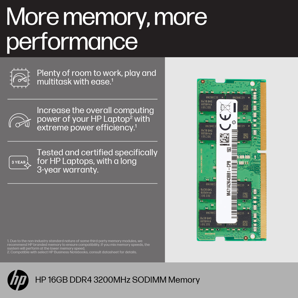 HP 16GB DDR4 3200 SODIMM Memory