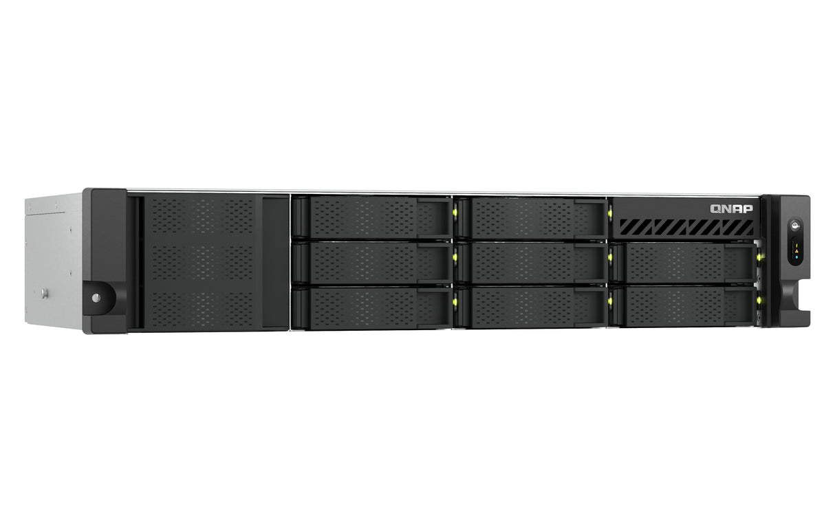 QNAP TS-855EU-RP NAS Rack (2U) Intel Atom® C5125 8 GB DDR4 0 TB QuTS hero Black