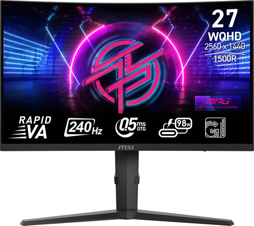 MSI MPG 275CQRXF computer monitor 68.6 cm (27") 2560 x 1440 pixels Wide Quad HD Black