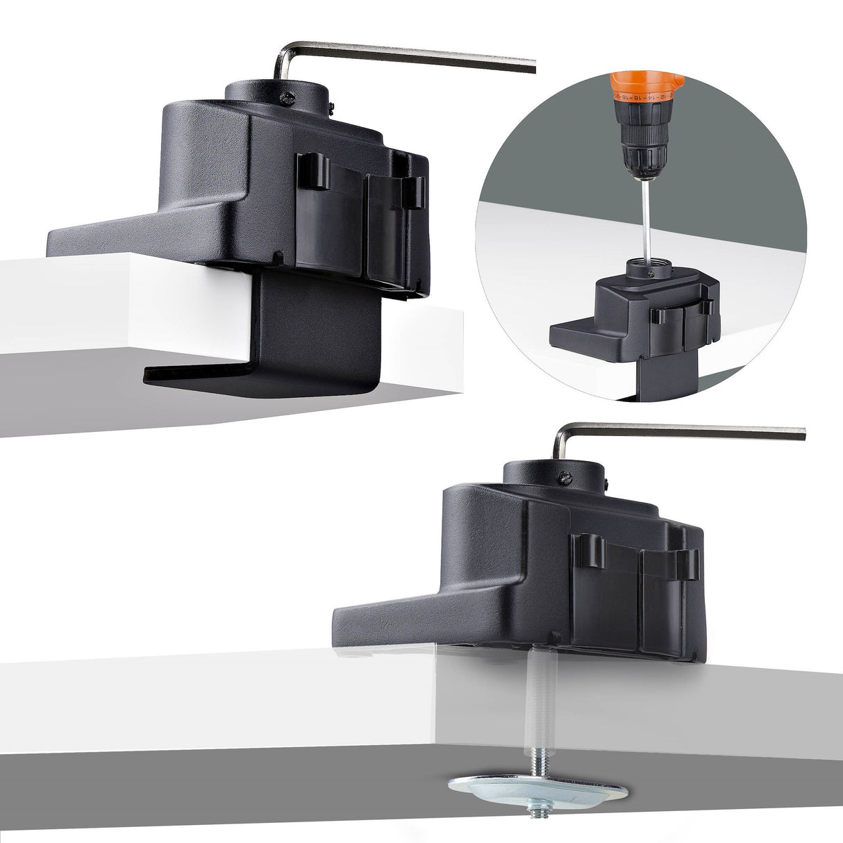 StarTech.com Desk Mount Monitor Arm, Up to 40-inch Screen/17.6lb (8kg), Mechanical Spring-Assisted Arm, C-Clamp/Grommet, Top-Down Installation, Toolless Adjustment