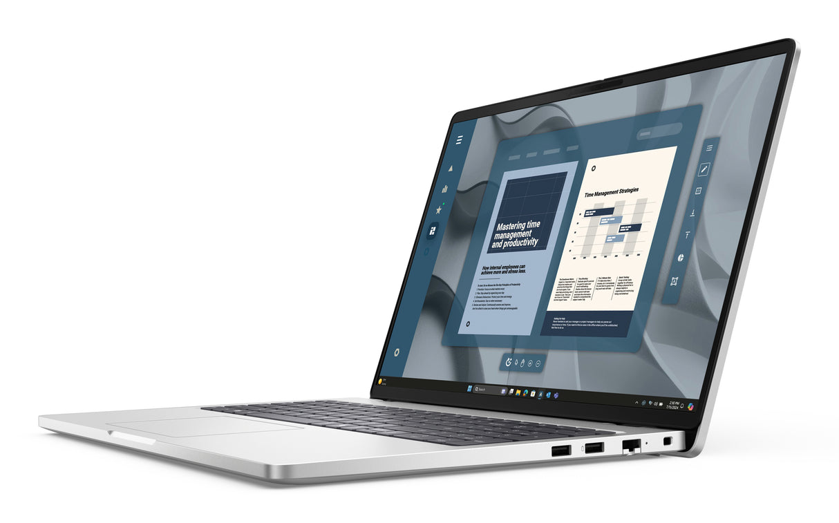DELL Pro 16 PC16255 Copilot+ PC AMD Ryzen AI 7 PRO 350 Laptop 40.6 cm (16") Full HD+ 16 GB DDR5-SDRAM 512 GB SSD Wi-Fi 6E (802.11ax) Windows 11 Pro US English Silver, Platinum