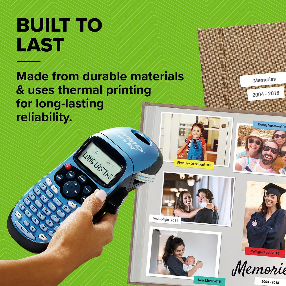 DYMO LetraTag 100H Plus label printer Direct thermal 160 x 160 DPI 7 mm/sec LT ABC