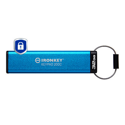 Kingston Technology IronKey 32GB USB-C Keypad 200C, FIPS 140-3 Lvl 3 AES-256