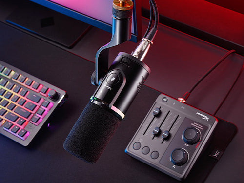 HyperX FlipCast - USB/XLR Dynamic Microphone (Black)