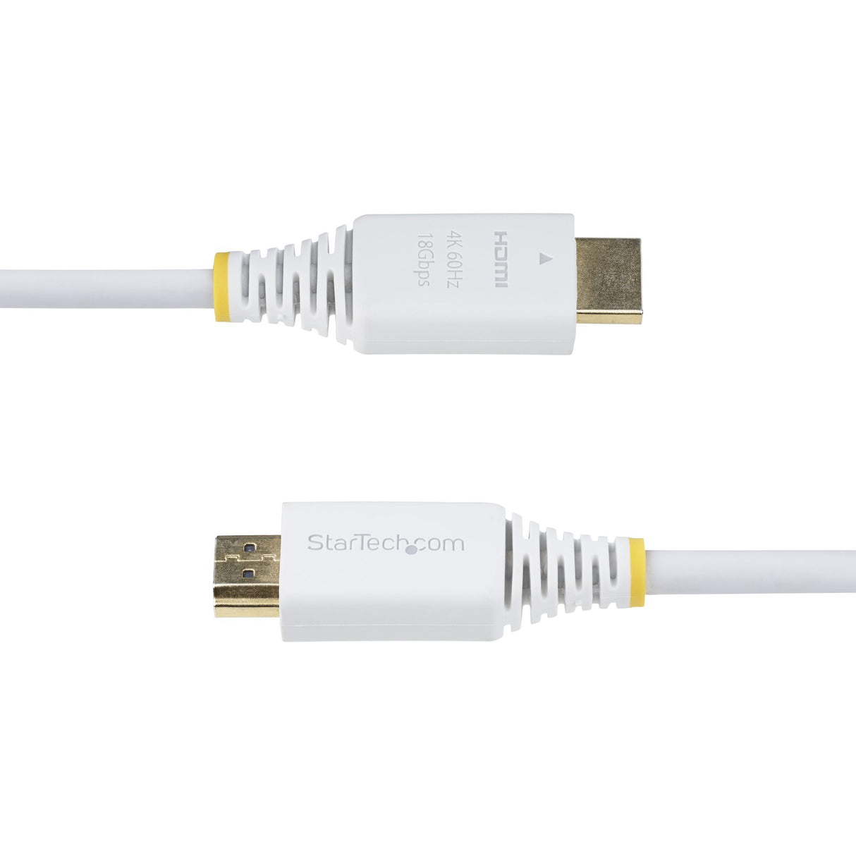 StarTech.com 6ft (1.8m) Premium Certified High Speed HDMI Cable, 4K 60Hz/1440p 144Hz, HDR10/HDCP 2.2/ARC, 18Gbps, UHD HDMI 2.0 Cord for TV/Monitor/Display, TPE Jacket, White