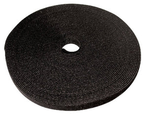 Primewired Velcro Cable Tie, Nylon, 16mm wide, 25m roll, Black