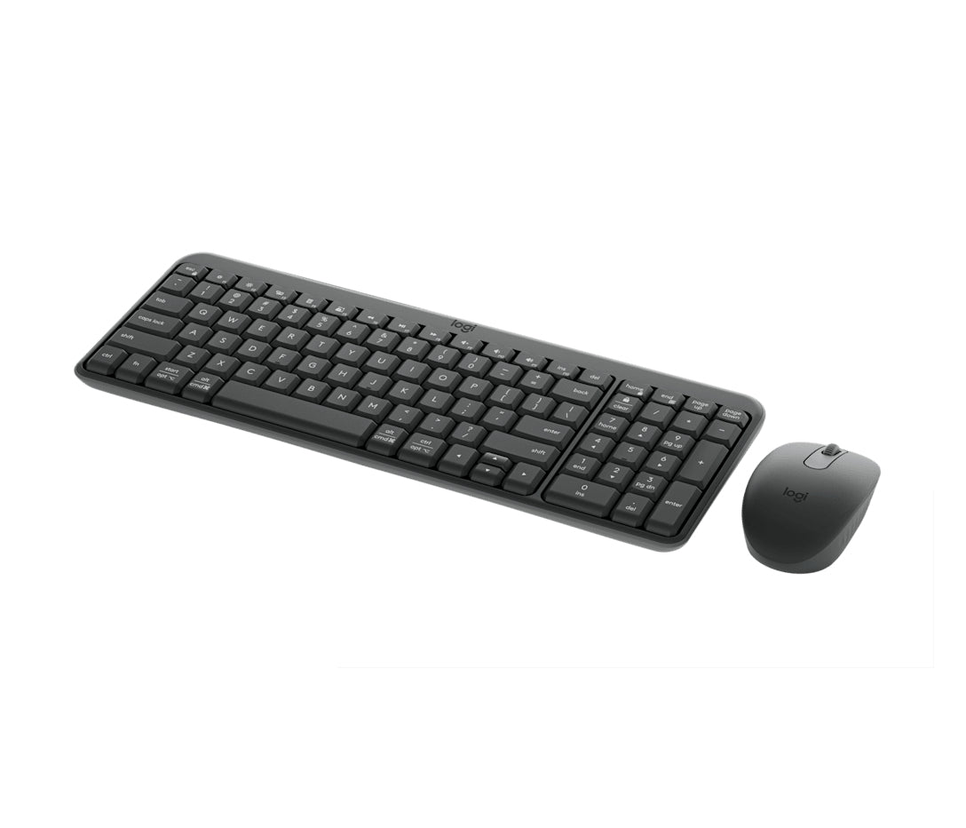 Logitech MK250 Compact Bluetooth Wireless Combo keyboard Mouse included Universal RF Wireless + Bluetooth QWERTY US English Graphite
