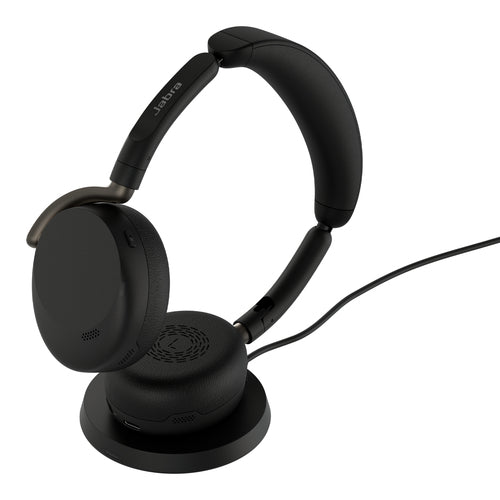 Jabra Evolve3 65 Flex UC - USB-C with Dongle - Black (Wireless Charging Pad)