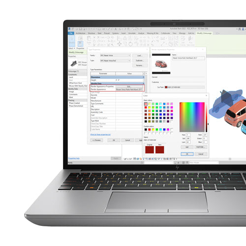 HP ZBook Fury G11 Intel® Core™ i9 i9-14900HX Mobile workstation 40.6 cm (16") WQUXGA 64 GB DDR5-SDRAM 2 TB SSD NVIDIA RTX 3500 Ada Wi-Fi 7 (802.11be) Windows 11 Pro Silver