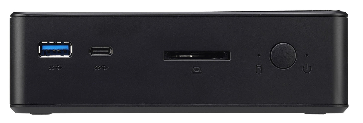 Shuttle Nano PC NC10U , Intel Celeron 4205U, 1x HDMI, 1x DP, 1x 2.5" bay, 1x M.2, 1x LAN, 1x COM, Wifi, 24/7 permanent operation, incl. VESA & Stand