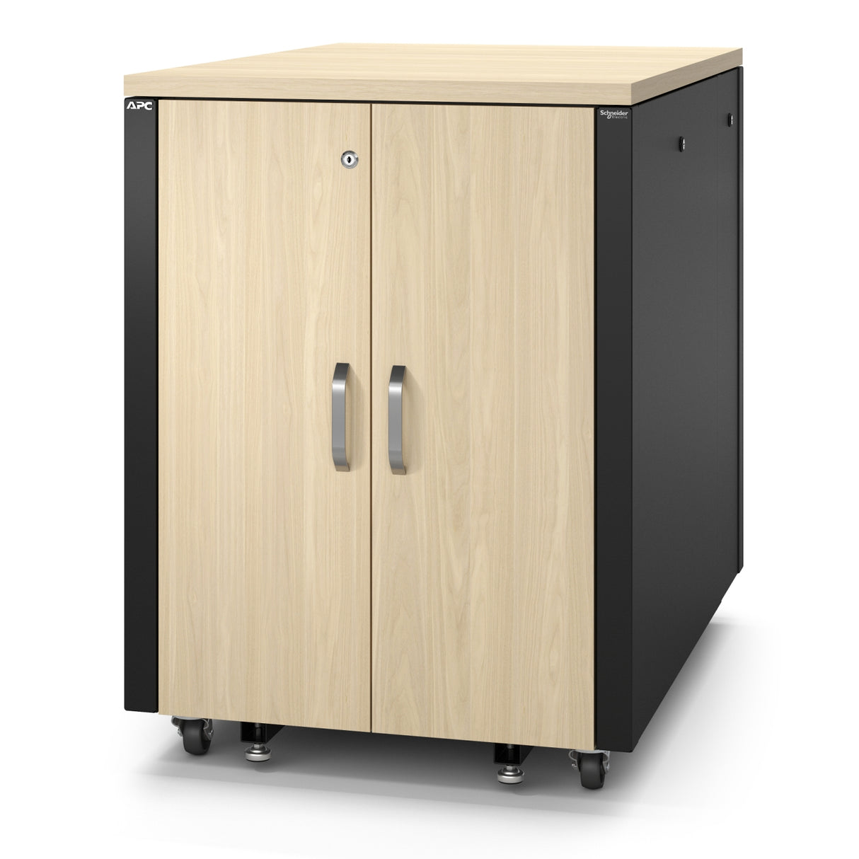 APC AR4017A rack cabinet 17U Freestanding rack Black, Maple colour