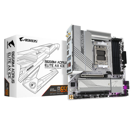 GIGABYTE B650M AORUS ELITE AX ICE Motherboard