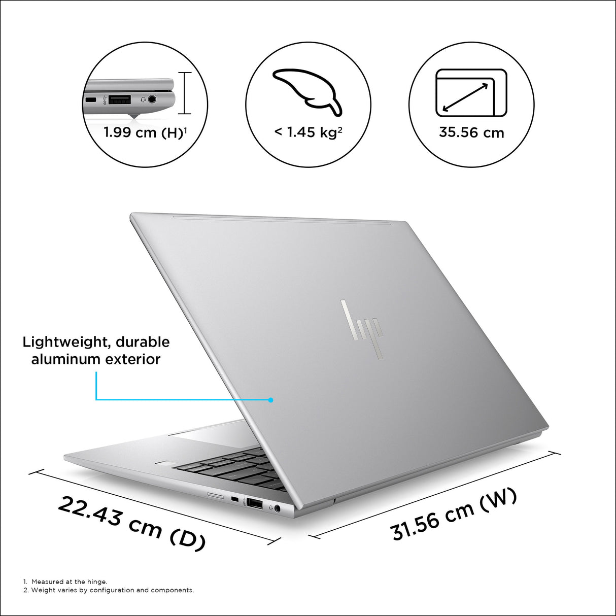 HP ZBook Firefly G10 Intel® Core™ i7 i7-1365U Mobile workstation 35.6 cm (14") WQXGA 16 GB DDR5-SDRAM 512 GB SSD Wi-Fi 6E (802.11ax) Windows 11 Pro Silver