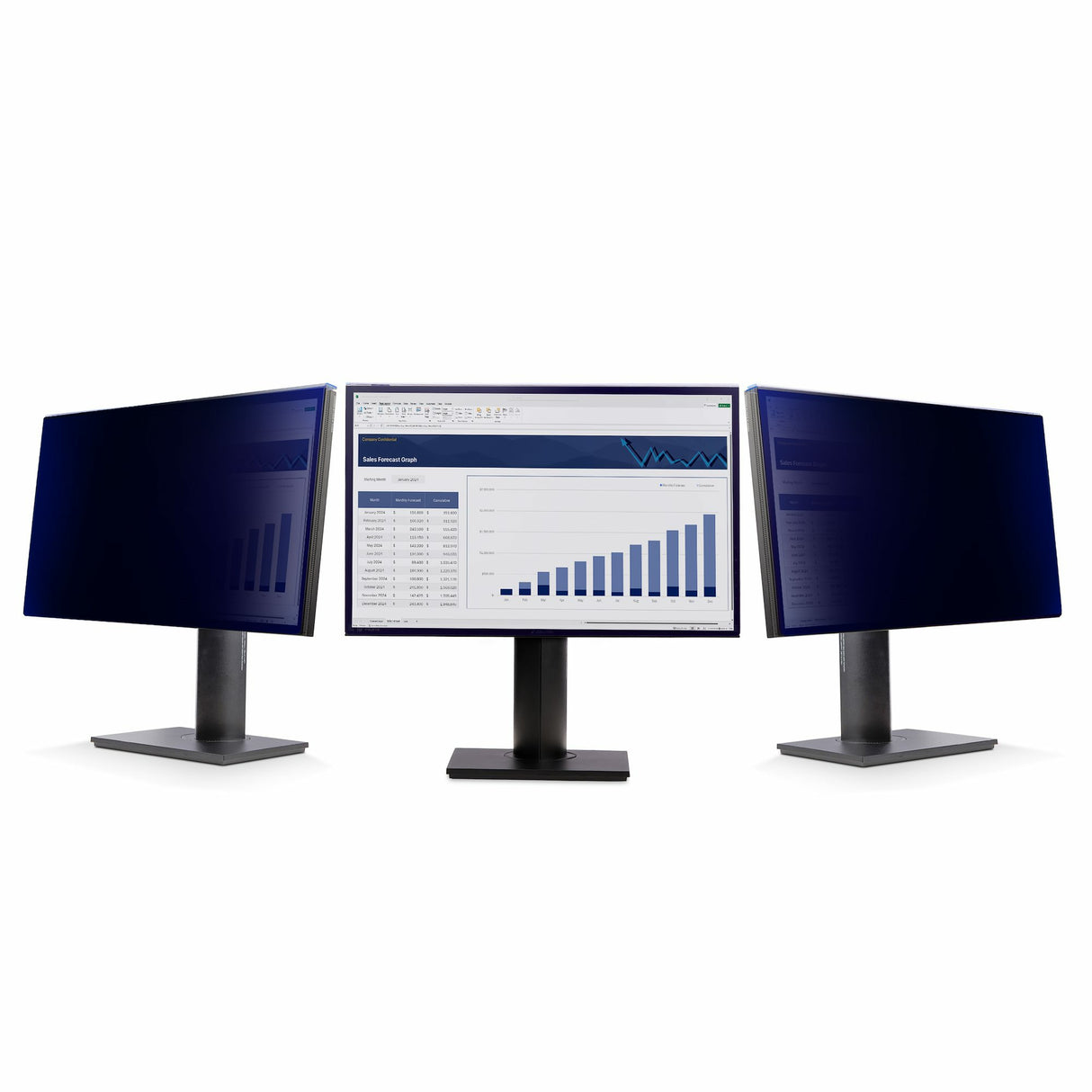 StarTech.com 24-inch 16:10 Computer Monitor Privacy Screen, Hanging Acrylic Filter, Quick-Install Security Shield, Monitor Screen Protector, +/- 30 Deg. View, Glossy - TAA