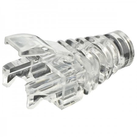 Primewired Pass Through Lockable Boot For Connector, Cat6 - Clear 100pk