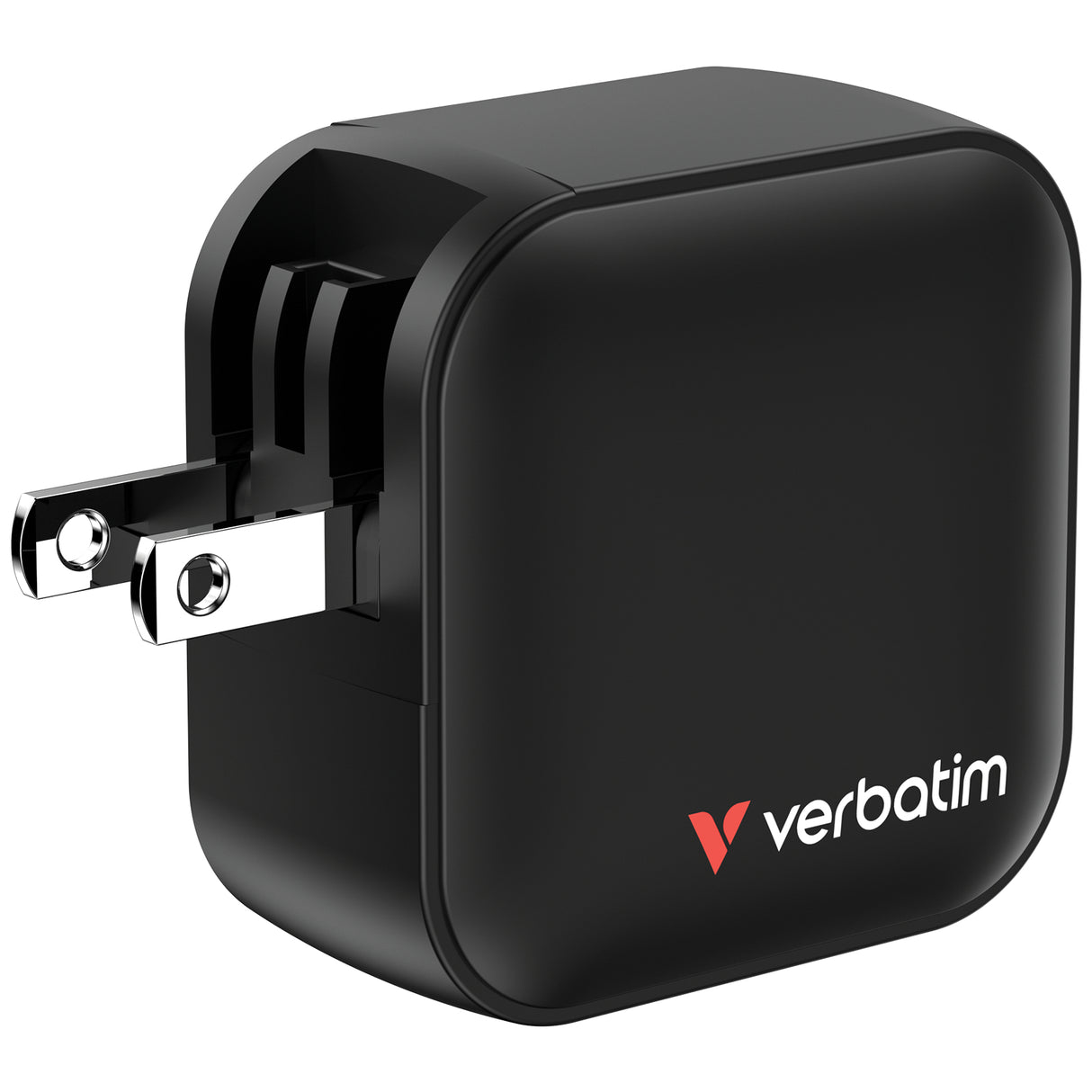 Verbatim Mini GaN Charger 70W 3 Port US plug with EU and UK adaptors