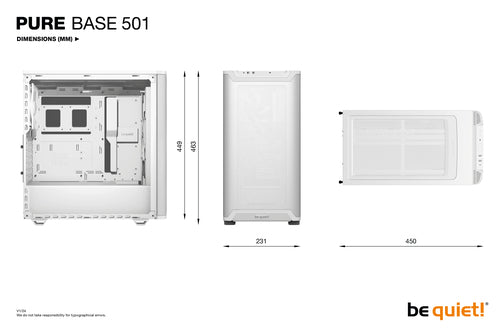 be quiet! PURE BASE 501 Airflow Window White Midi Tower