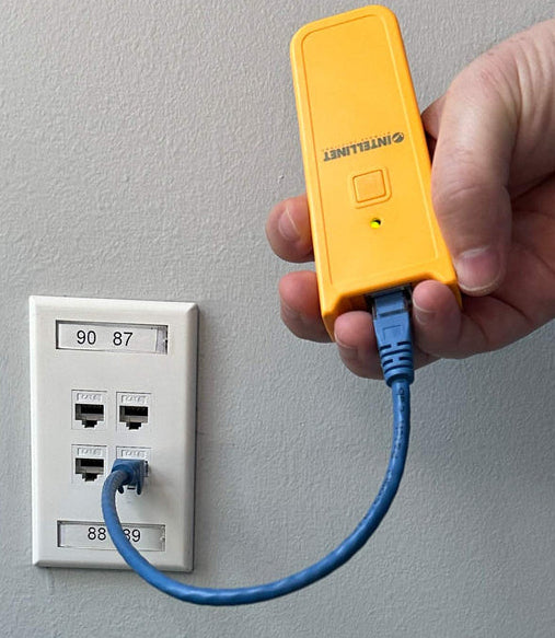 Intellinet 780179 network cable tester LED detector Yellow