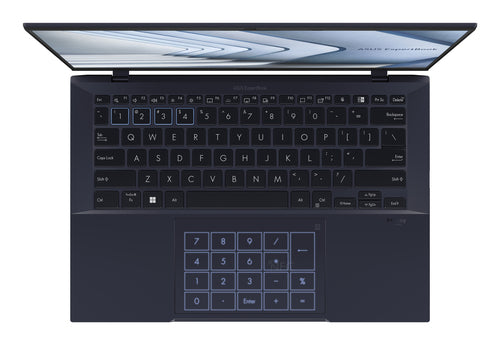ASUS ExpertBook B9 OLED B9403CVA-XVE74 Intel Core 7 150U Laptop 35.6 cm (14") WQXGA+ 16 GB LPDDR5x-SDRAM 512 GB SSD Wi-Fi 6E (802.11ax) Windows 11 Pro Black