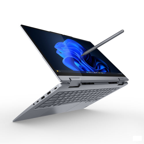 Lenovo ThinkBook 14 2-in-1 G5 IAU Intel Core Ultra 5 225U Hybrid (2-in-1) 35.6 cm (14") Touchscreen WUXGA 16 GB DDR5-SDRAM 512 GB SSD Wi-Fi 6E (802.11ax) Windows 11 Pro Grey